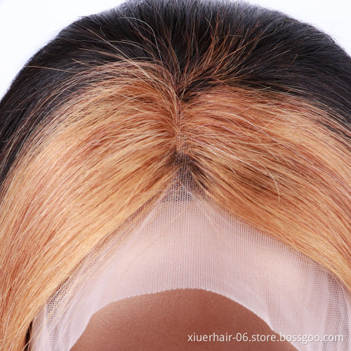 Cuticle Aligned Real Transparent Lace Human Hair Wig Straight Wave for Black Women